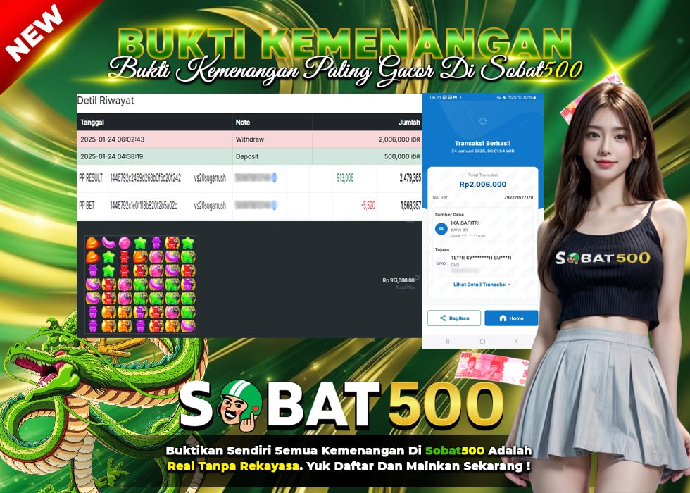 BUKTI JACKPOT SLOT SUGAR RUSH TERPERCAYA DI INDONESIA TGL 24-01-2025