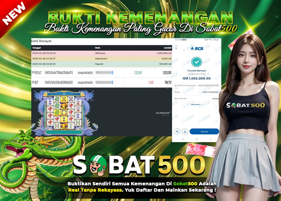 BUKTI JACKPOT SLOT MAHJONG WINS 3 TERPERCAYA DI INDONESIA TGL 09-02-2025