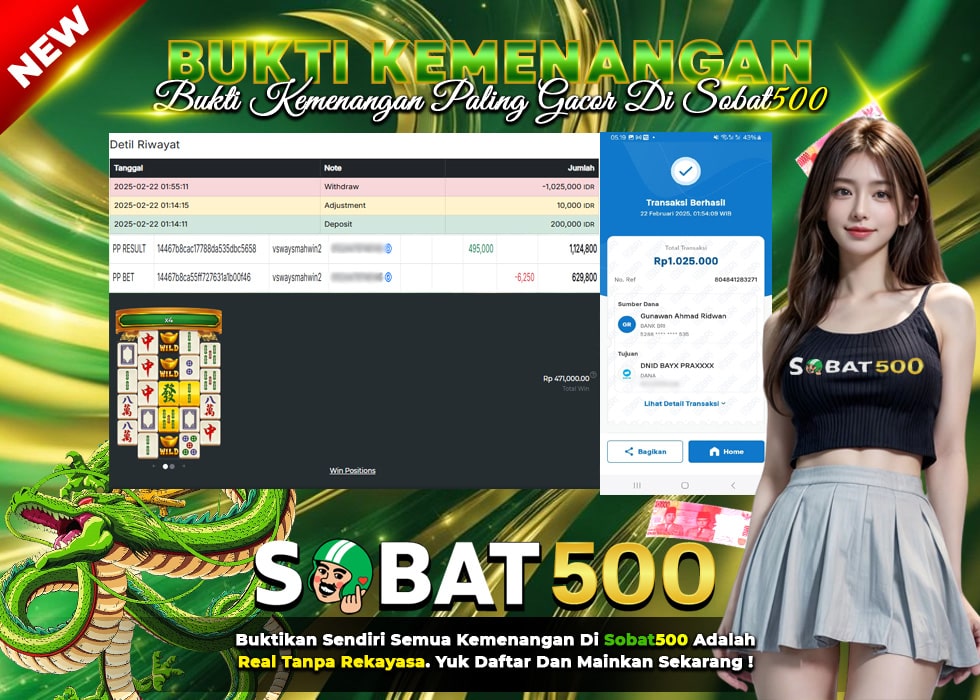 BUKTI JACKPOT SLOT MAHJONG WINS 2 TERPERCAYA DI INDONESIA TGL 22-02-2025