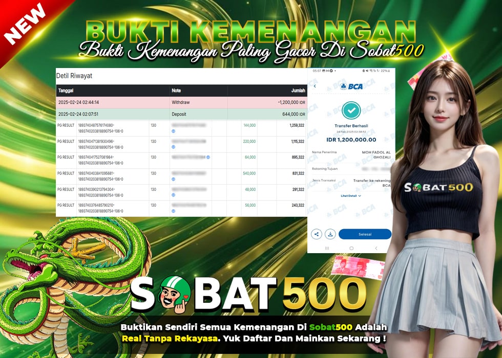 BUKTI JACKPOT SLOT MAHJONG WAYS TERPERCAYA DI INDONESIA TGL 24-02-2025