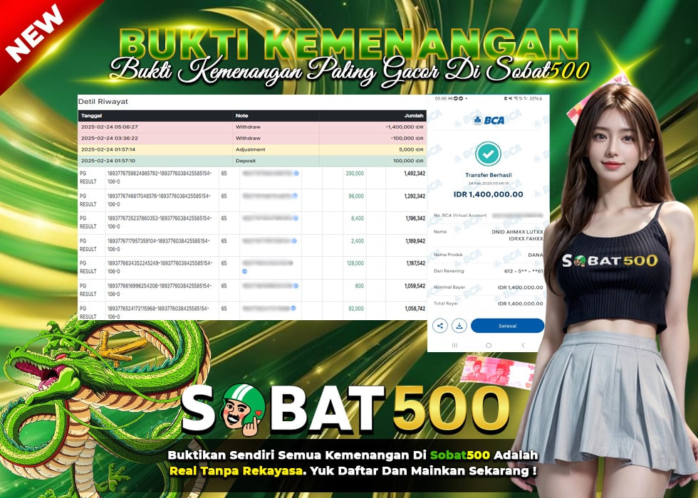 BUKTI JACKPOT SLOT MAHJONG WAYS TERPERCAYA DI INDONESIA TGL 24-02-2025