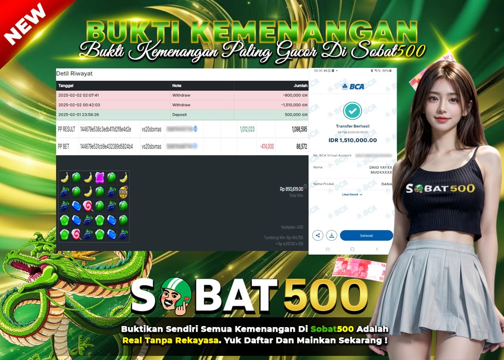 BUKTI JACKPOT SLOT SWEET BONANZA XMAS TERPERCAYA DI INDONESIA TGL 02-02-2025