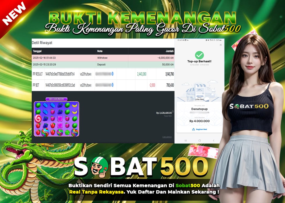 BUKTI JACKPOT SLOT SWEET BONANZA 1000 TERPERCAYA DI INDONESIA TGL 16-02-2025