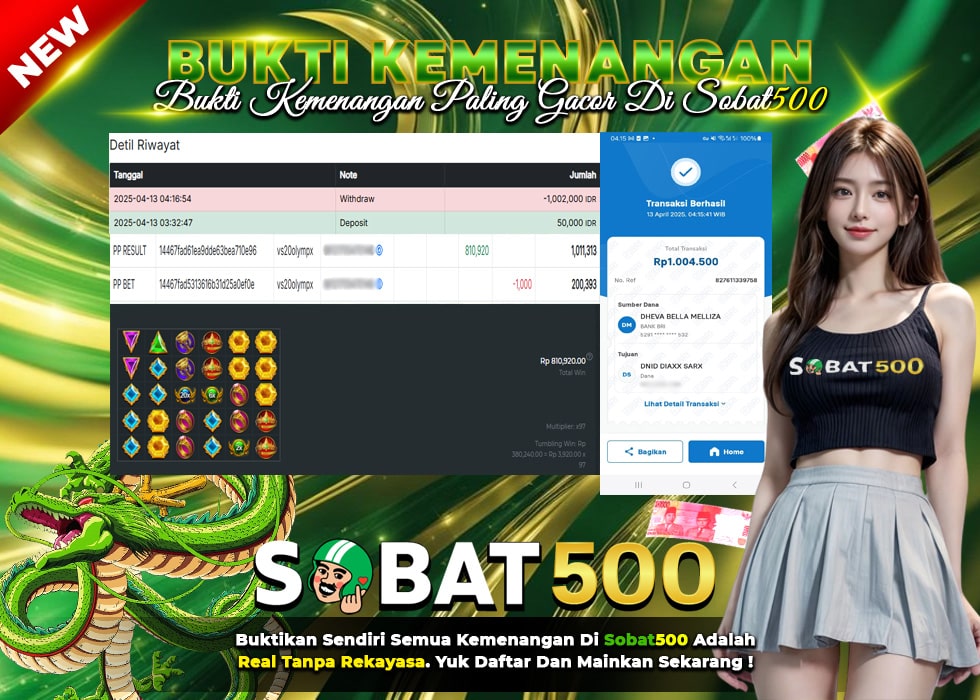 BUKTI JACKPOT SLOT GATES OF OLYMPUS 1000 TERPERCAYA DI INDONESIA TGL 13-04-2025