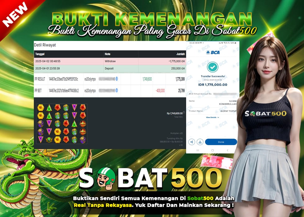 BUKTI JACKPOT SLOT GATES OF OLYMPUS 1000 TERPERCAYA DI INDONESIA TGL 02-04-2025