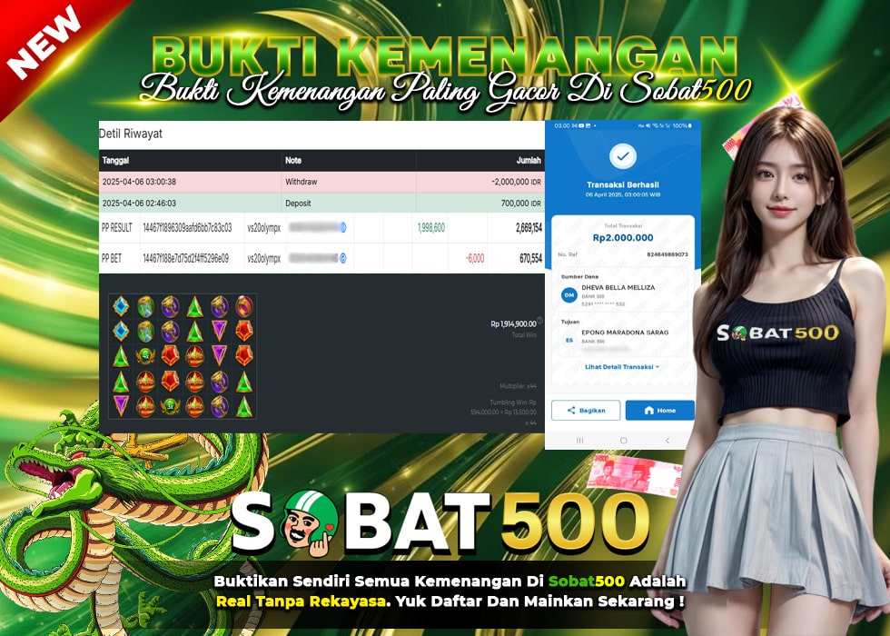 BUKTI JACKPOT SLOT GATES OF OLYMPUS 1000 TERPERCAYA DI INDONESIA TGL 06-04-2025