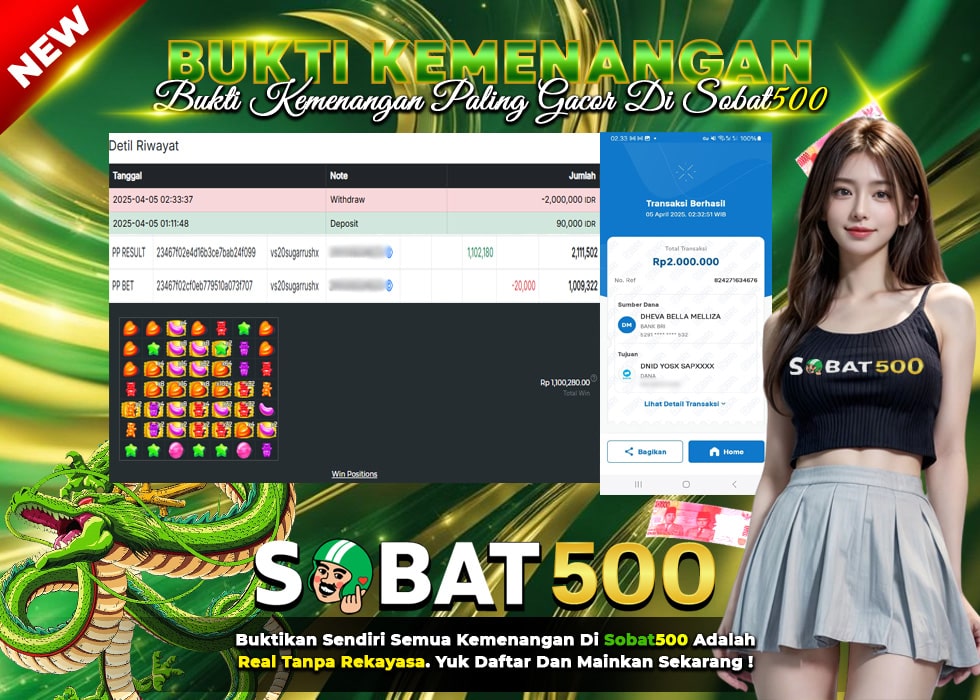 BUKTI JACKPOT SLOT SUGAR RUSH 1000 TERPERCAYA DI INDONESIA TGL 05-04-2025