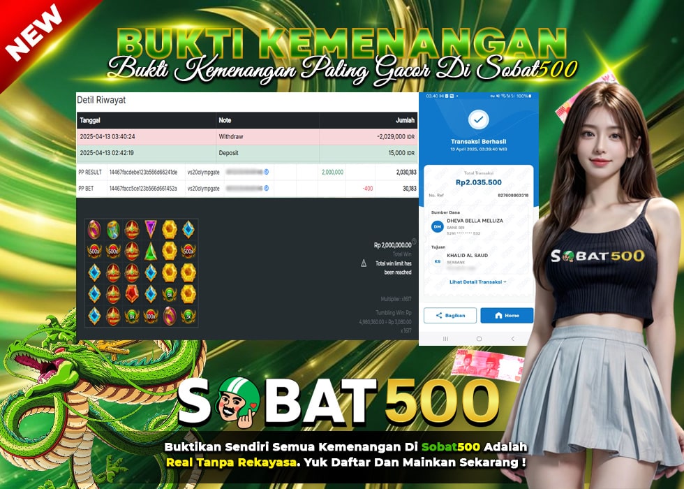 BUKTI JACKPOT SLOT GATES OF OLYMPUS TERPERCAYA DI INDONESIA TGL 13-04-2025