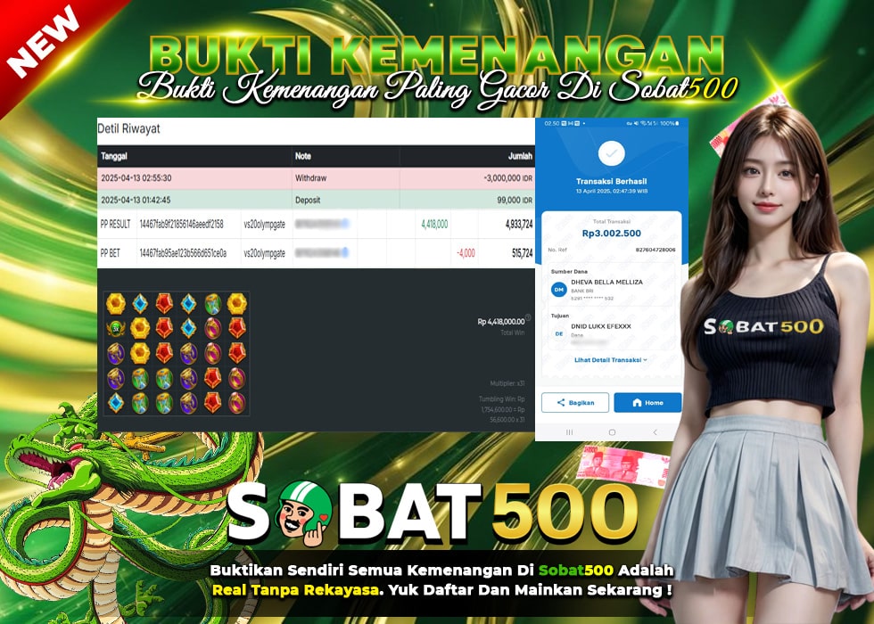BUKTI JACKPOT SLOT GATES OF OLYMPUS 1000 TERPERCAYA DI INDONESIA TGL 13-04-2025